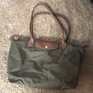 Longchamp Green Tote Purse